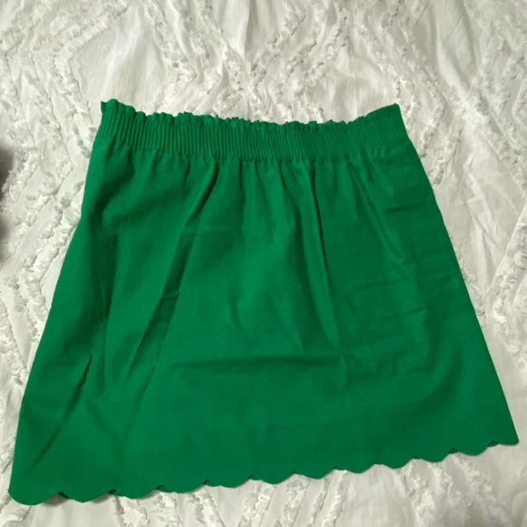 J. Crew Dresses & Skirts - J crew scallop elastic waist skirt size 14